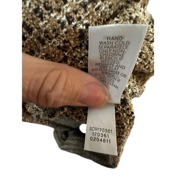 J Jill Women's Multicolor Butterscotch Cotton Blended Tweed Shift Dress Size L - Picture 4 of 9